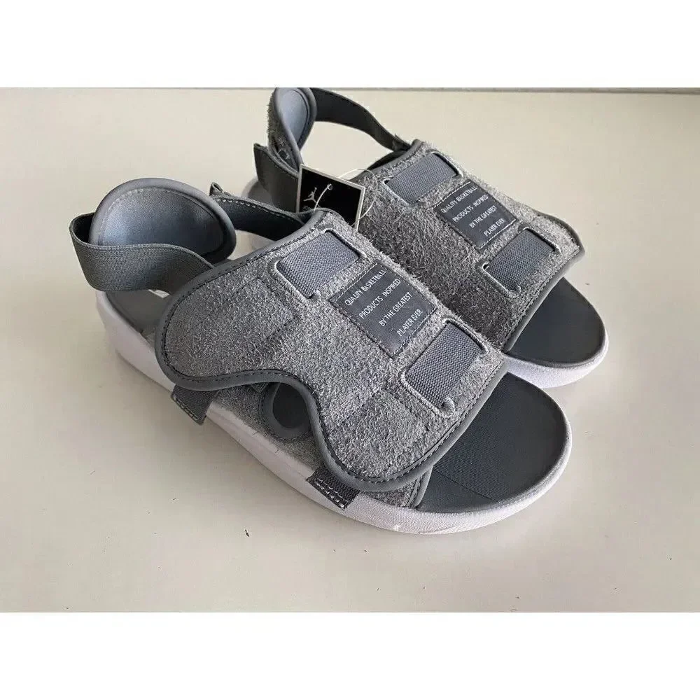 NIKE‎ AIR JORDAN LS Slides Winter Grey Men’s Sz 9 DJ9857-002 NEW